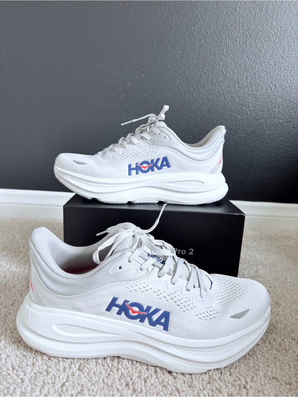 Hoka Bondi 9s Cosmic Grey